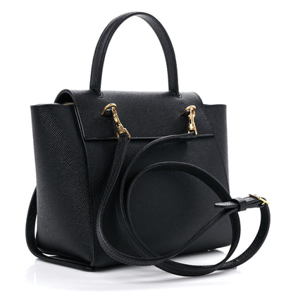 Celine Grained Calfskin Nano Belt Bag Black 3 of 9