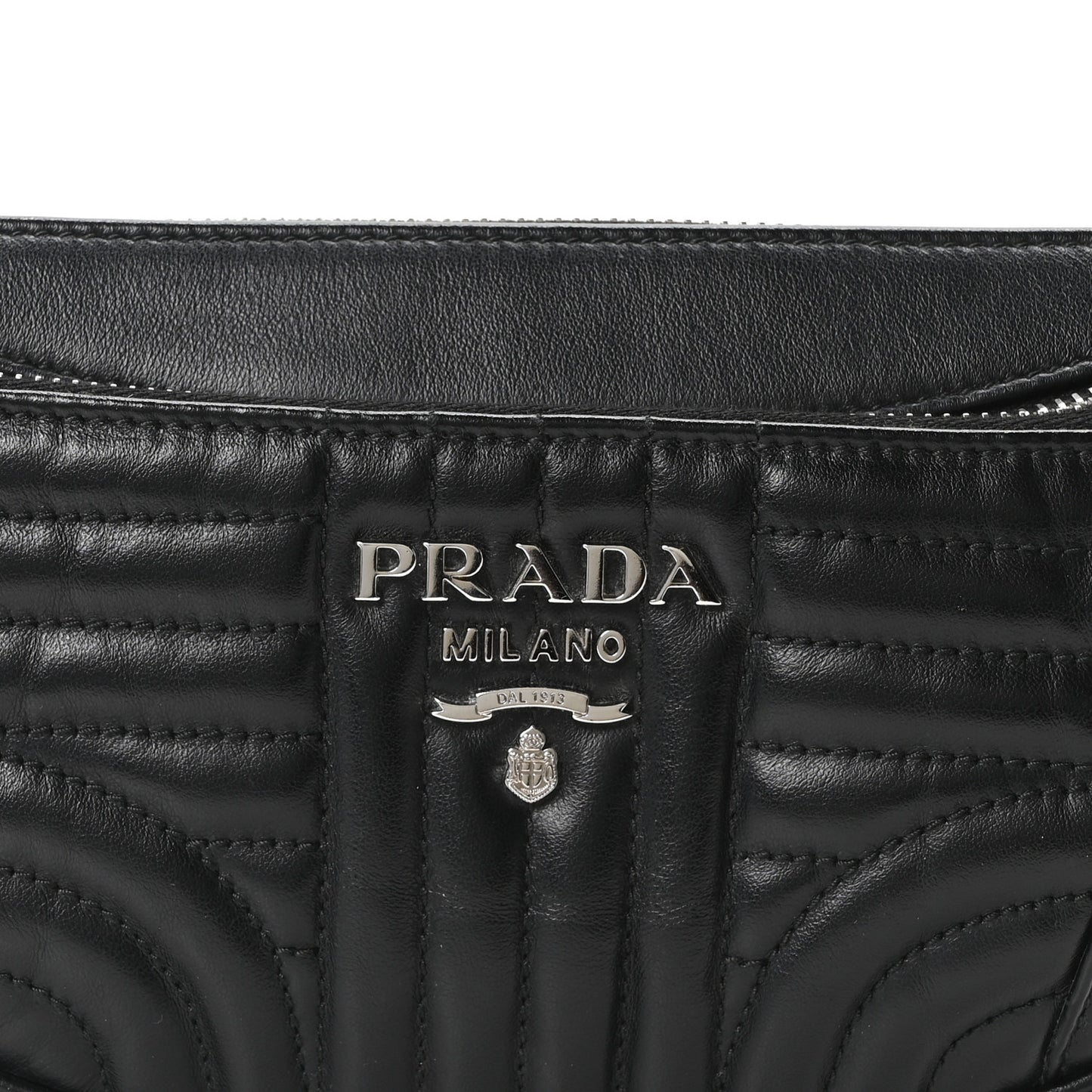 Soft Calfskin Impunture Diagramme Belt Bag Black