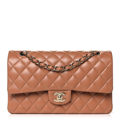 Chanel Lambskin Quilted Medium Double Flap Brown 1 of 12