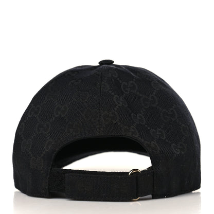 Gucci Monogram Textured Dollar Calfskin Zeno Baseball Hat XL Black 5 of 8