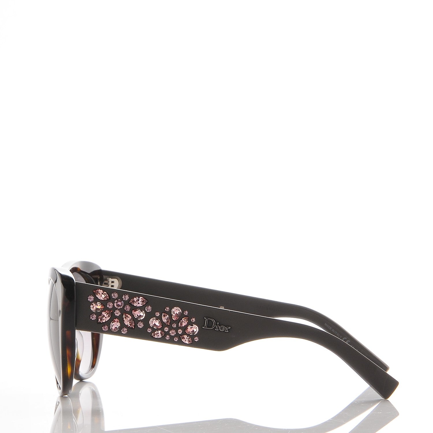 Christian Dior Crystal Inedite Sunglasses Tortoise Pink 4 of 9