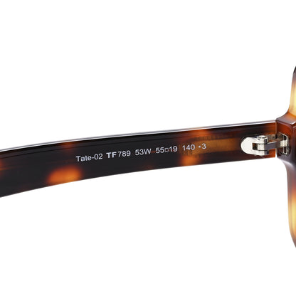 Tom Ford Tate-02 Irregular Square Sunglasses TF789 Dark Havana 5 of 9