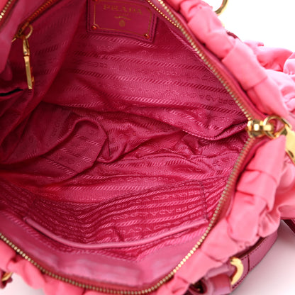 Prada Tessuto Nylon Gaufre Satchel Petalo 4 of 10