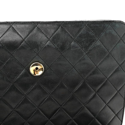 Chanel Lambskin Quilted Jumbo Single Flap Black 13 of 18