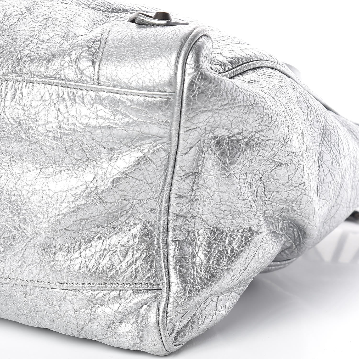 Balenciaga Metallic Agneau Classic Hardware Velo Gris Aluminum 6 of 10