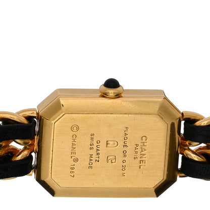 Chanel Stainless Steel Lambskin 20mm Chain Premiere Quartz Watch Gold L 4 of 4