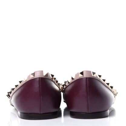 Valentino Garavani Nappa Rockstud Ballerina Flats 39 Rubin Poudre 6 of 9