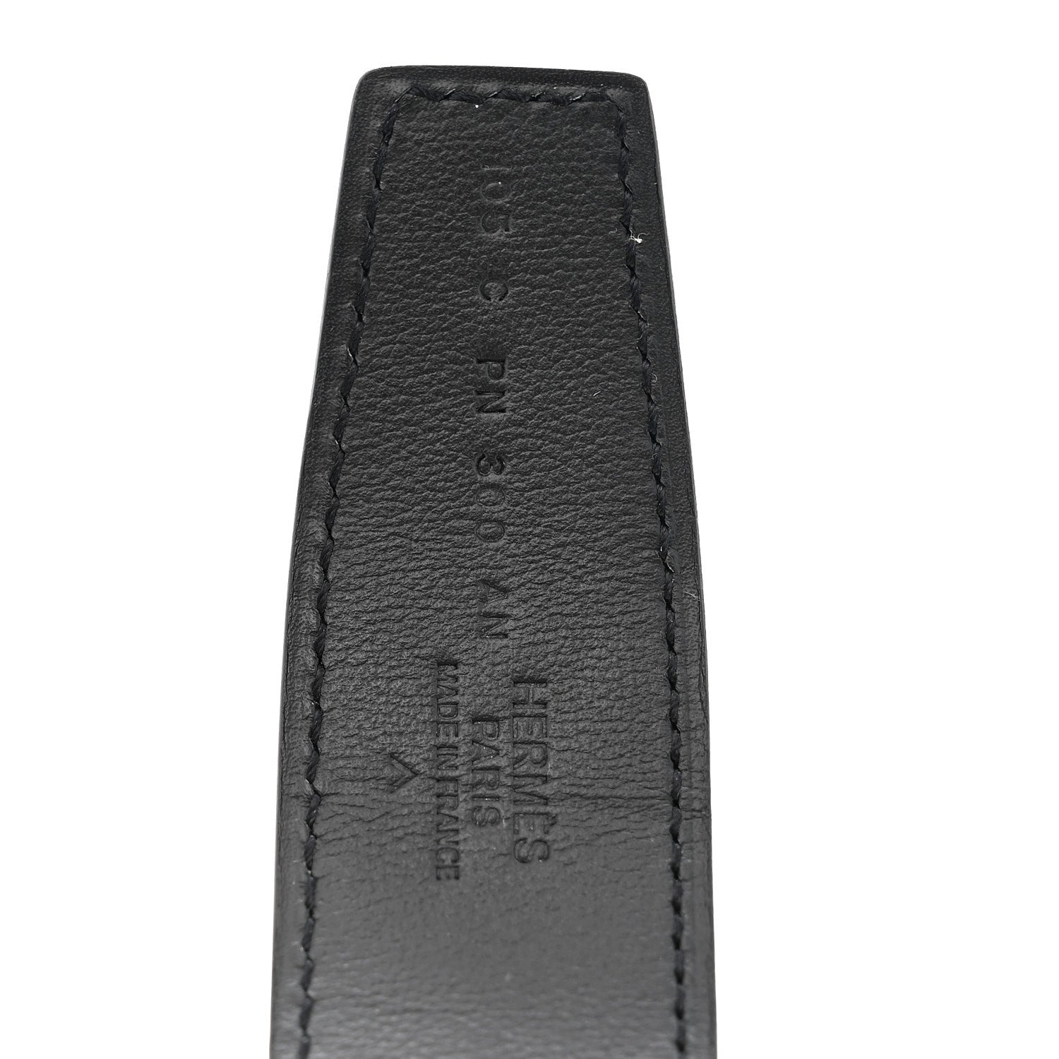 Hermes Matte Porosus Crocodile Monochrome 24mm Mini Constance H Belt 105 42 Black 3 of 5