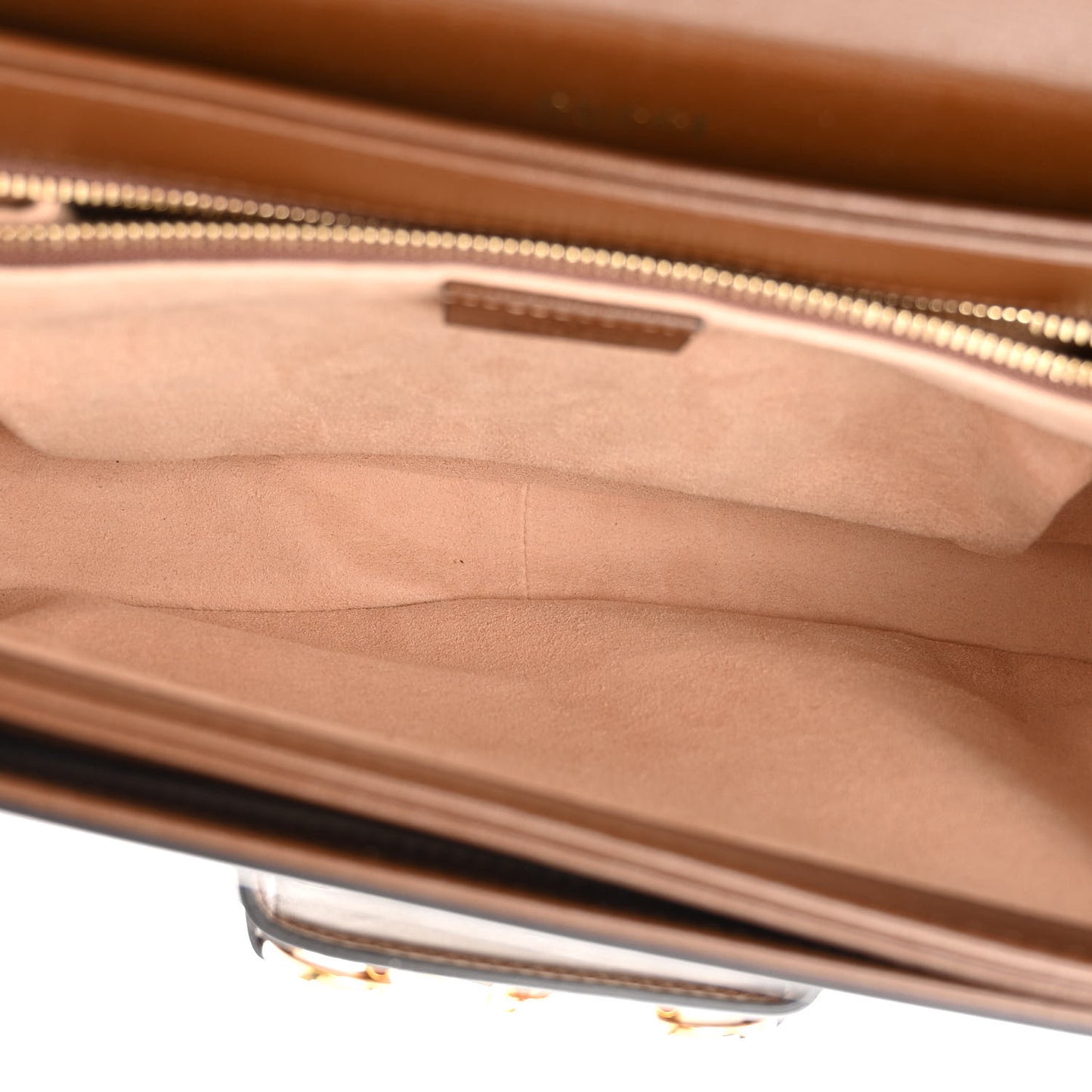 GG Supreme Monogram Horsebit 1955 Shoulder Bag Beige Brown Sugar
