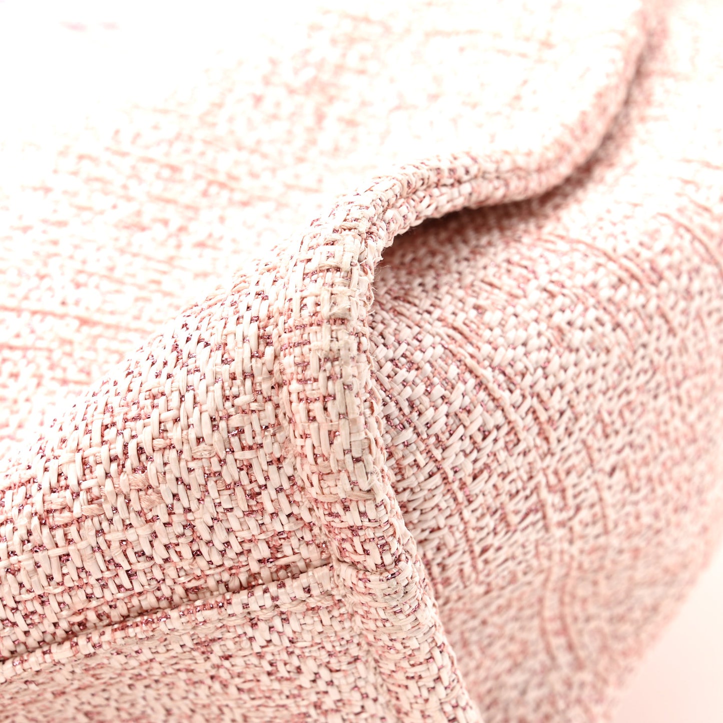 Lurex Boucle Deauville Medium Tote Pink