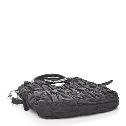 Prada Tessuto Nylon Gaufre Tote Black 4 of 12