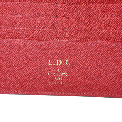 Louis Vuitton Damier Ebene Insolite Wallet Red 6 of 10