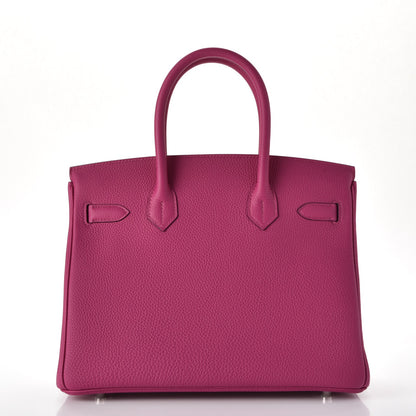 Hermes Togo Birkin 30 Rose Pourpre 4 of 38
