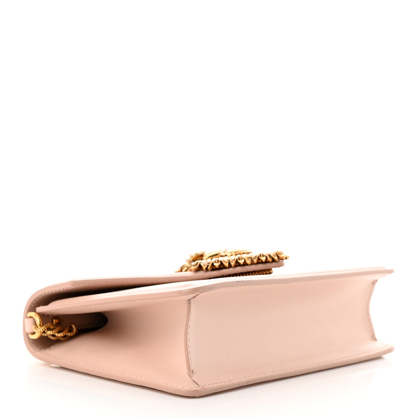 Smooth Calfskin Small Devotion Envelope Top Handle Bag Cipria