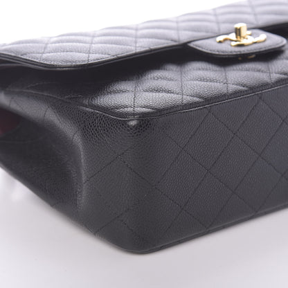 Chanel Caviar Quilted Jumbo Double Flap Black 10 of 10