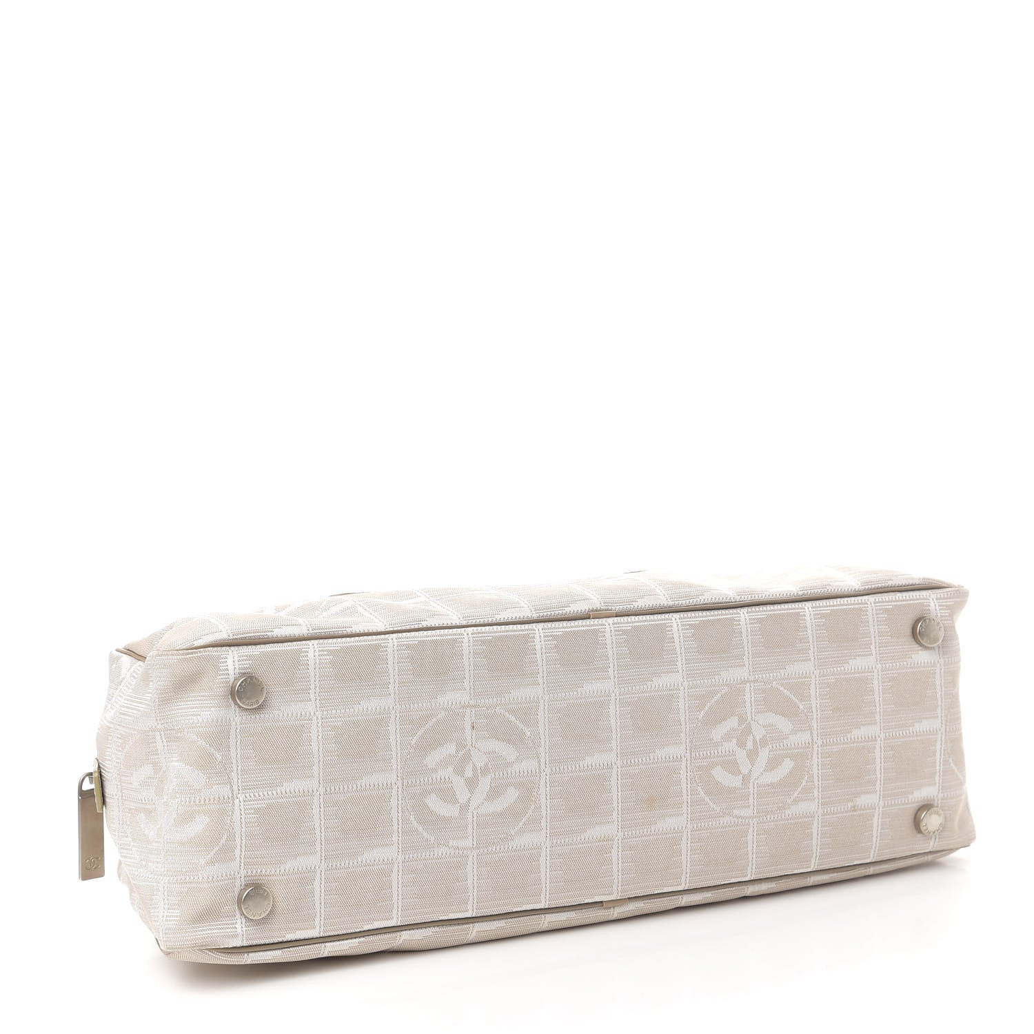Chanel Nylon Travel Bowler Beige 4 of 11
