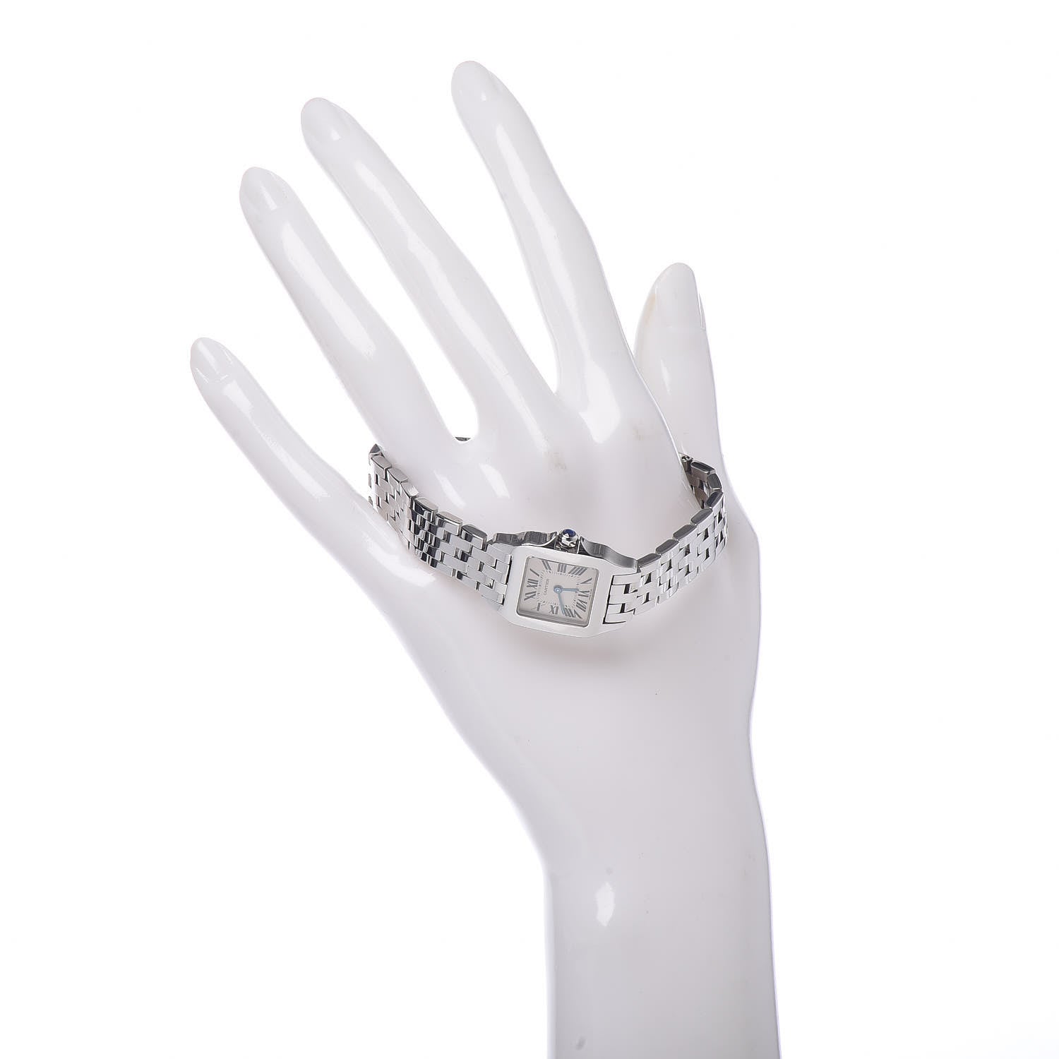 Cartier Stainless Steel 20mm Santos Demoiselle Quartz Watch 2 of 7