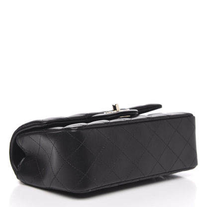 Chanel Lambskin Quilted Mini Rectangular Flap Black 4 of 13
