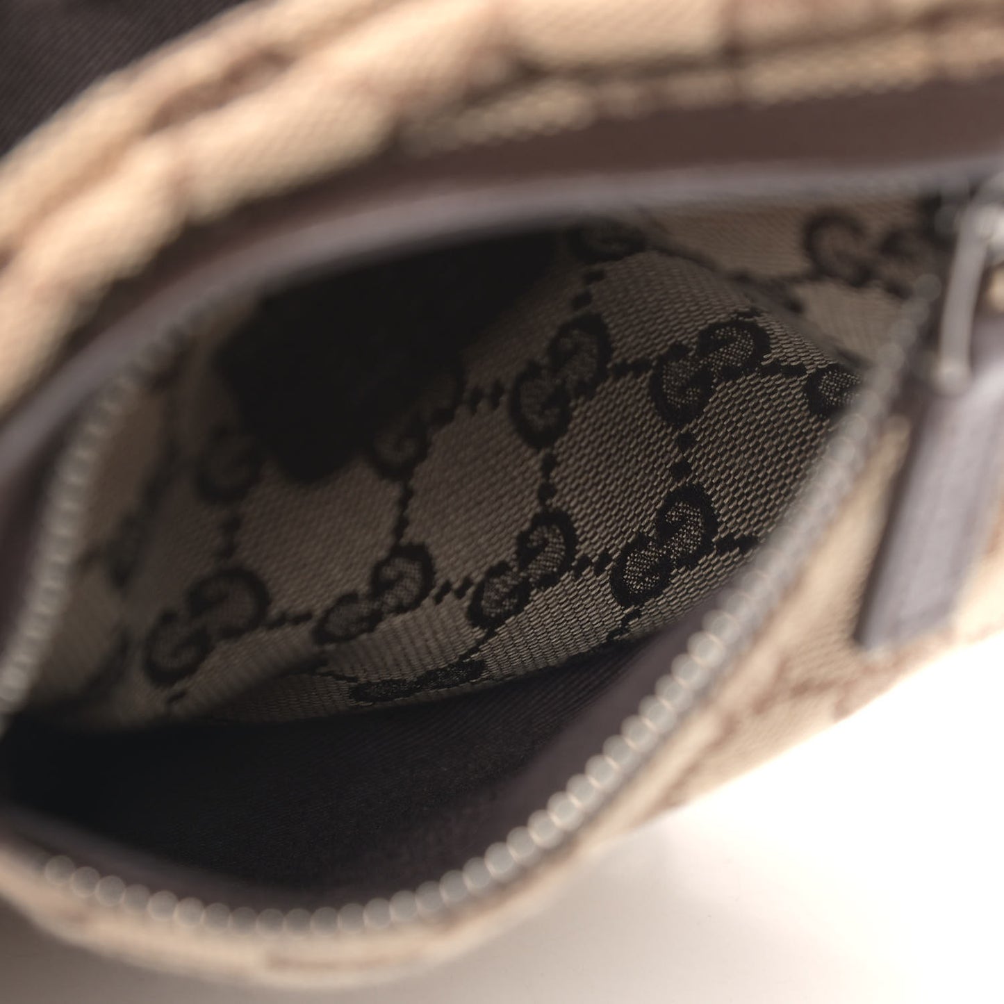 Monogram Web Belt Bag Dark Brown