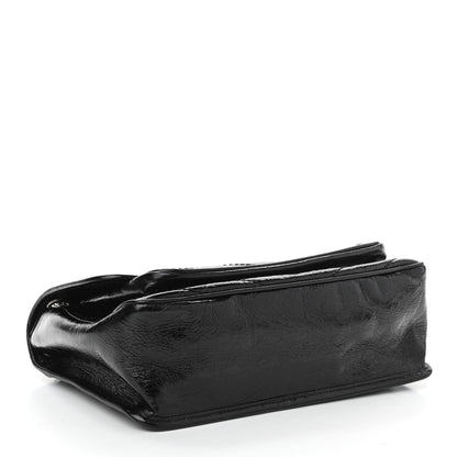 Saint Laurent Crinkled Calfskin Matelasse Monogram Medium Niki Chain Satchel Black 4 of 10