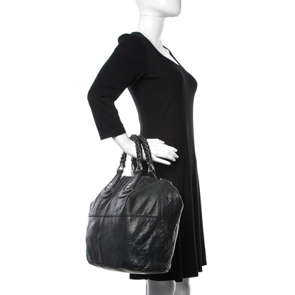 Givenchy Wrinkled Lambskin Large Chain Wrap Nightingale Black 3 of 12