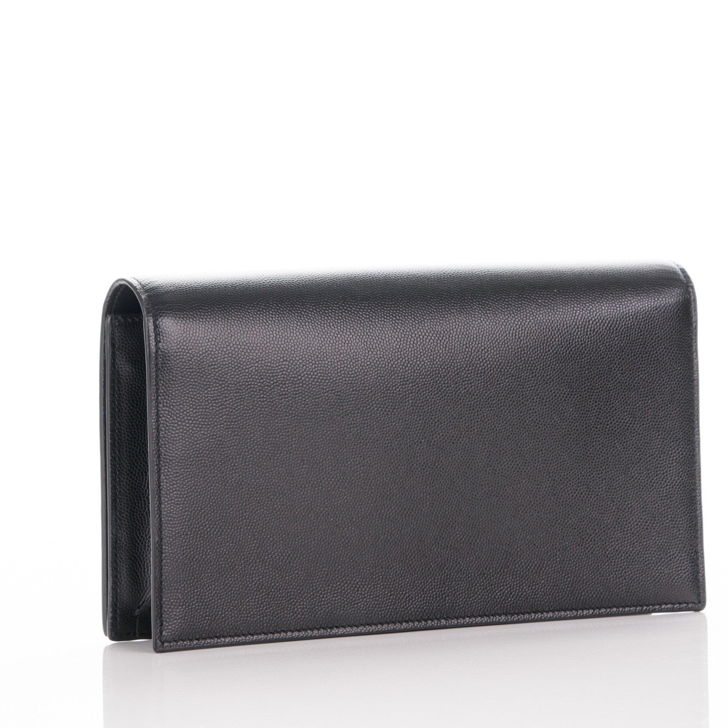 Saint Laurent Grain De Poudre Classic Monogram Clutch Nero Black 3 of 6