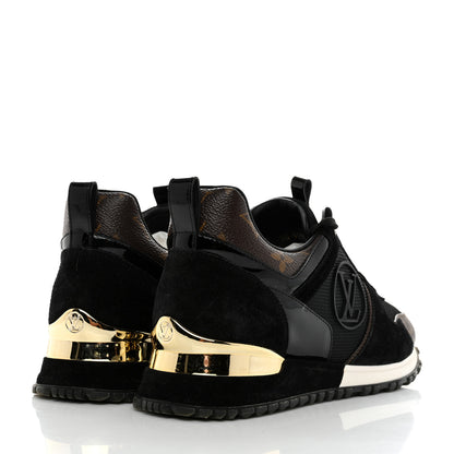 Louis Vuitton Suede Monogram Run Away Sneakers 36.5 Black 4 of 9