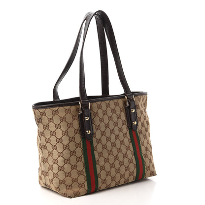 Gucci Monogram Medium Jolicoeur Tote Dark Brown 3 of 11