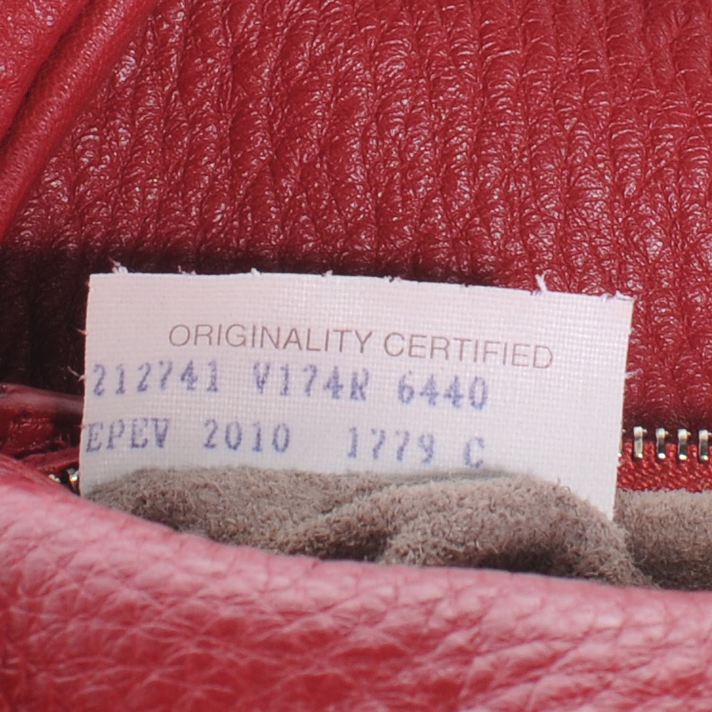 Cervo Deerskin Hobo Red