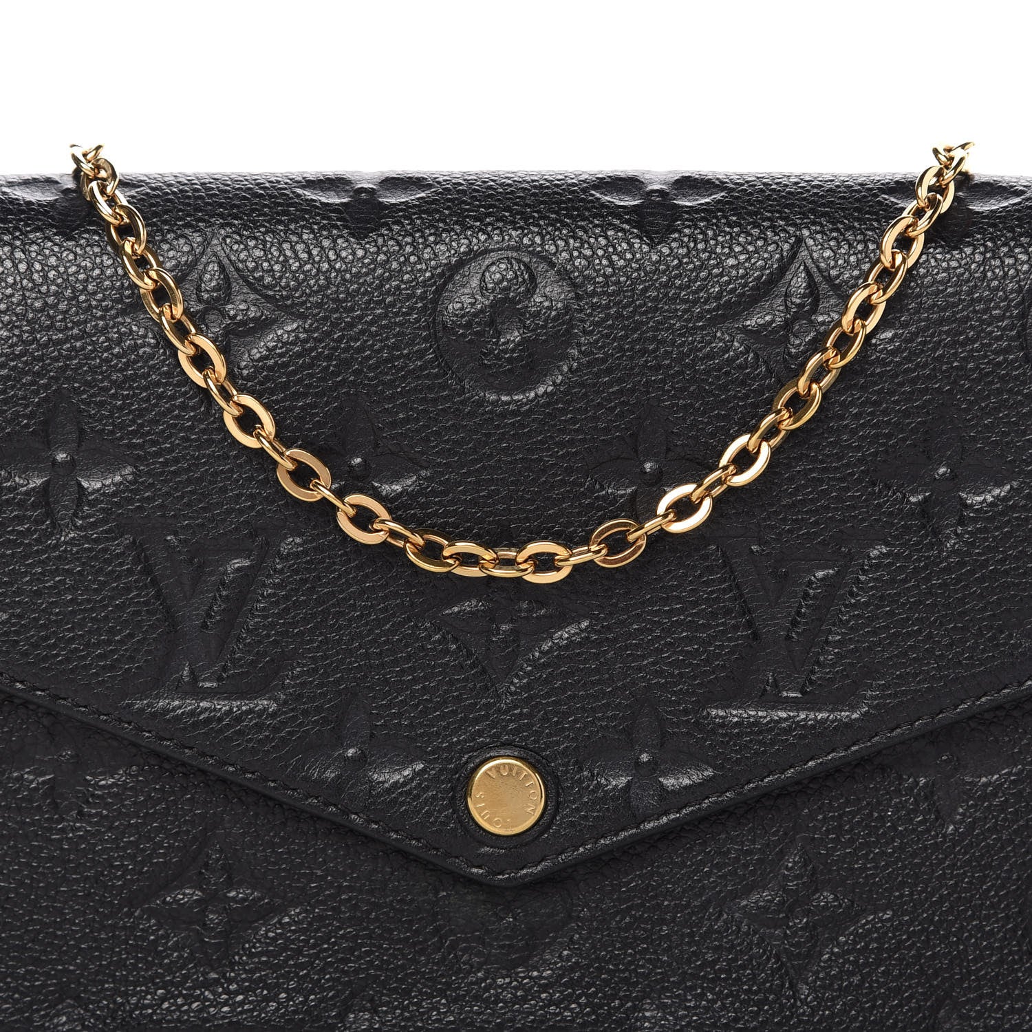 Louis Vuitton Empreinte Pochette Felicie Chain Wallet Black 10 of 10