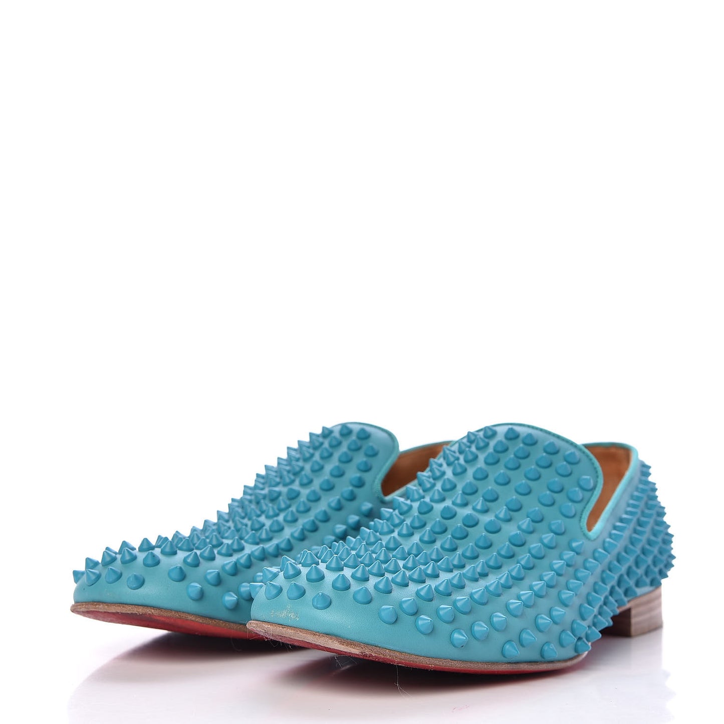 Calfskin Mens Rollerboy Spikes Flat Loafers 40.5 Riviera