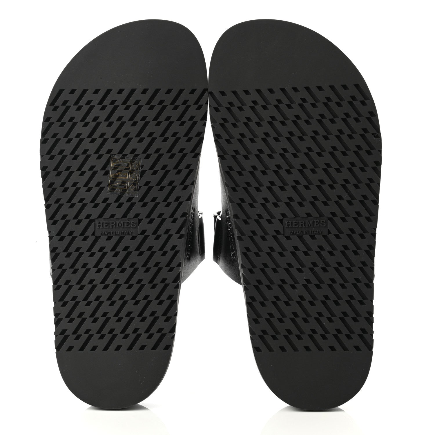 Hermes Calfskin Womens Chypre Sandals 36 Black 5 of 9