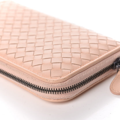 Bottega Veneta Nappa Intrecciato Zip Around Wallet Flamingo 8 of 20