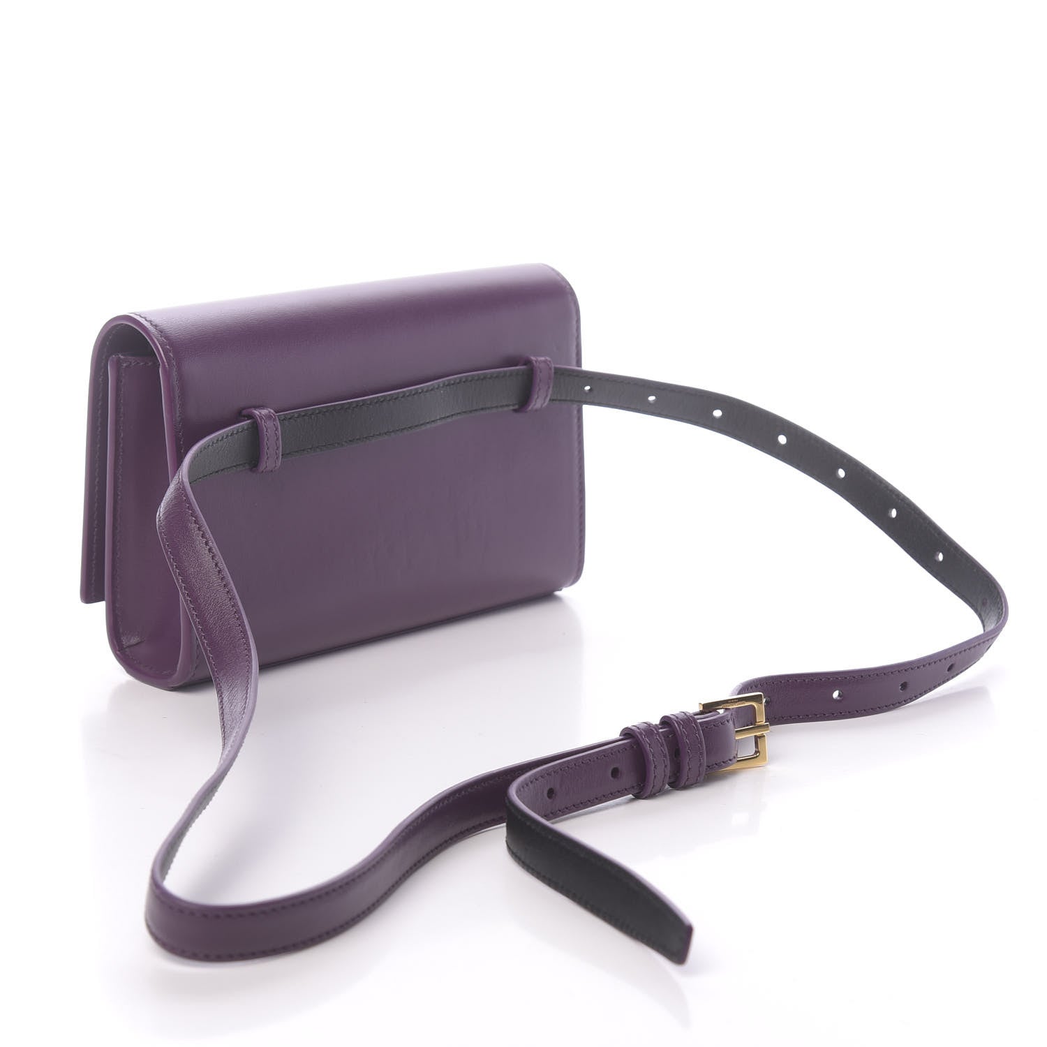 Saint Laurent Smooth Calfskin Monogram Kate Belt Bag Purple 3 of 9