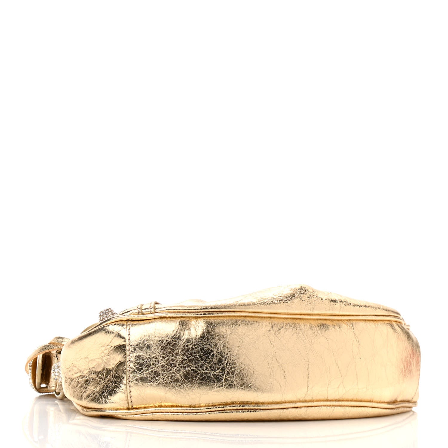 Balenciaga Metallic Agneau Arena Crystal Le Cagole Shoulder Bag XS Light Gold 5 of 11
