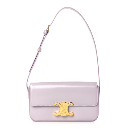 Celine Shiny Calfskin Triomphe Shoulder Bag Light Lilac 1 of 9