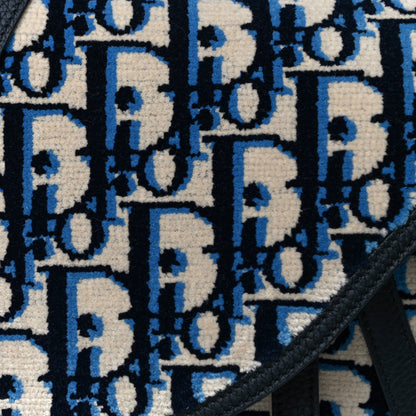Christian Dior Oblique Saddle Soft Bag Bleu Marine 8 of 16
