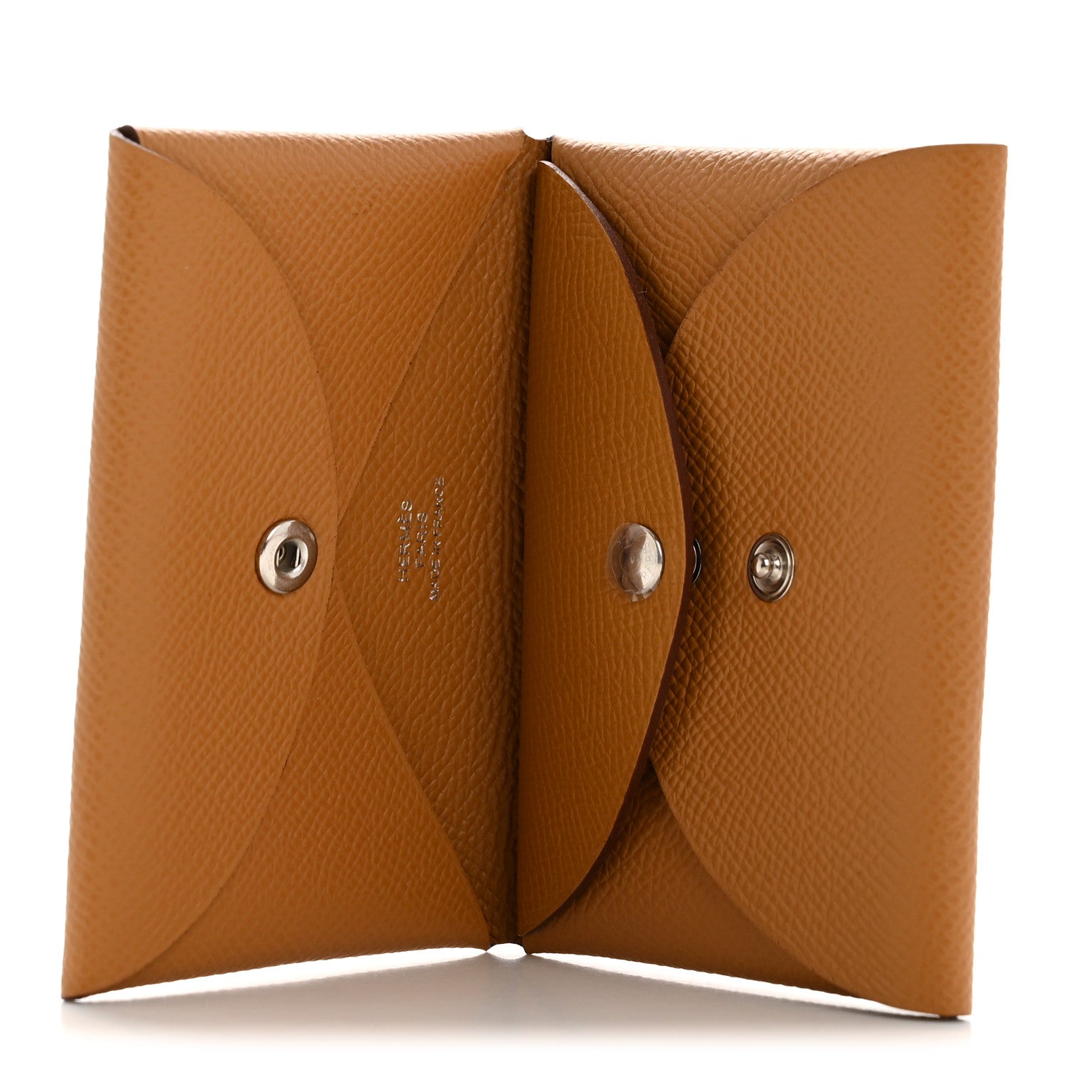 Hermes Epsom Calvi Duo Card Case Biscuit 5 of 8