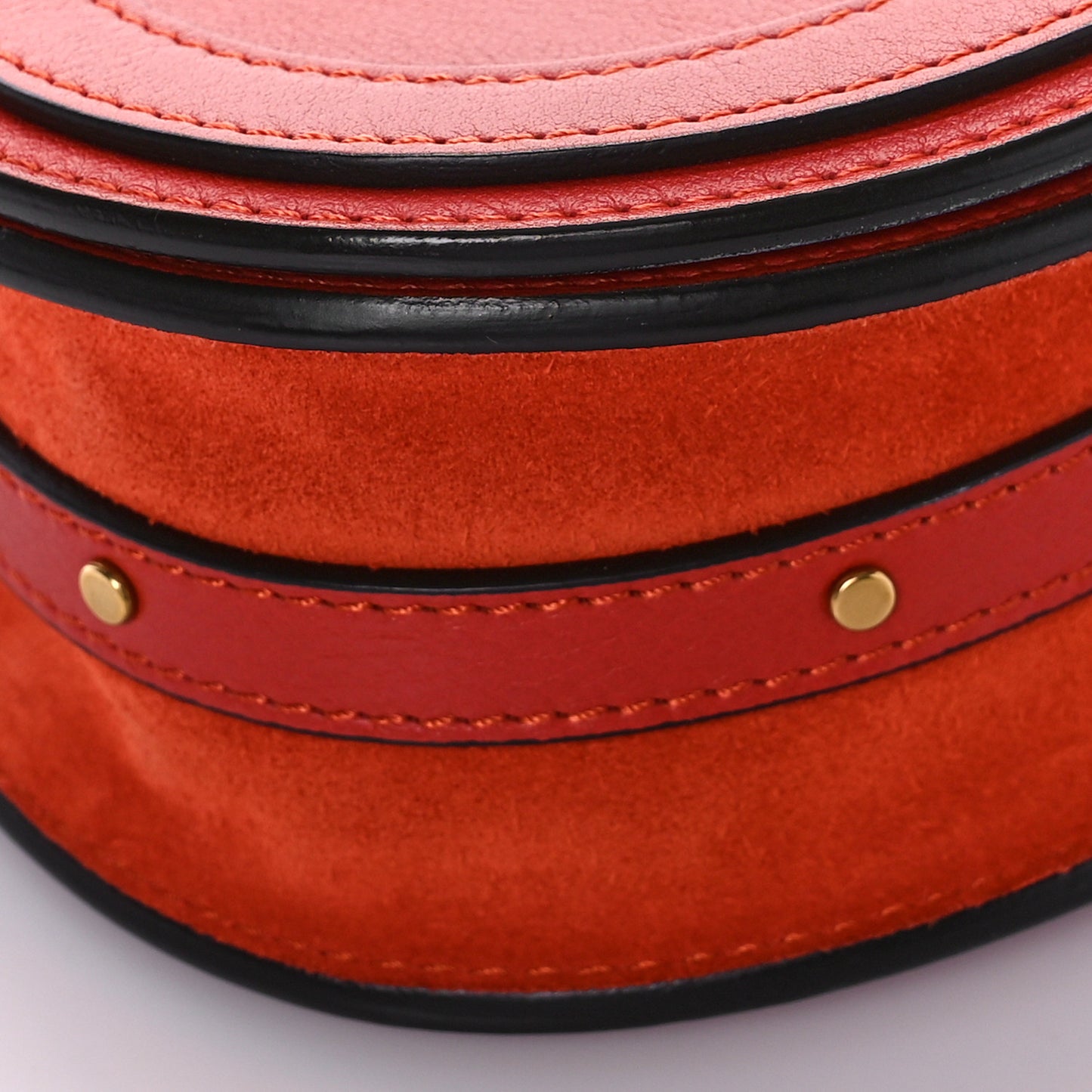 Calfskin Small Nile Bracelet Bag Earthy Red