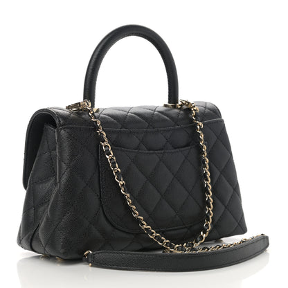 Chanel Caviar Quilted Mini Coco Handle Flap Black 2 of 8