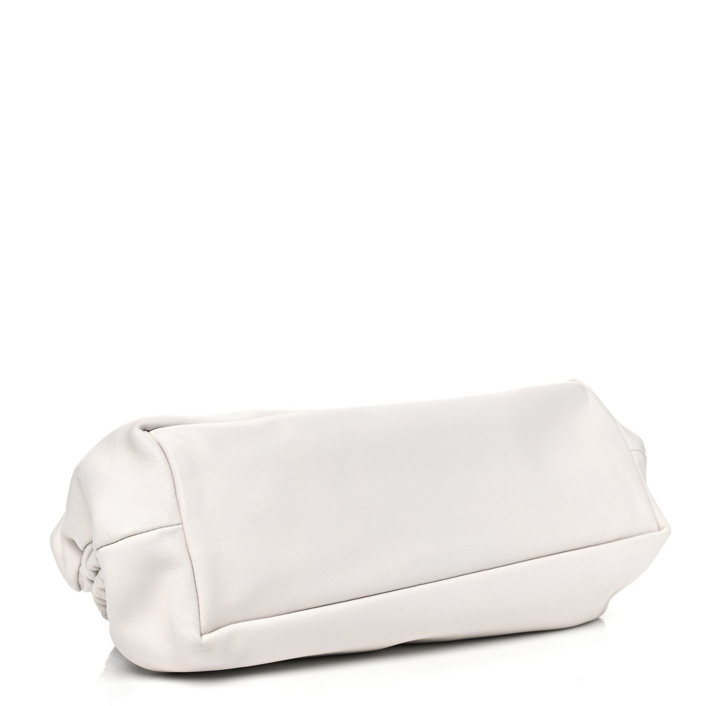 Lambskin Cloud Clutch White
