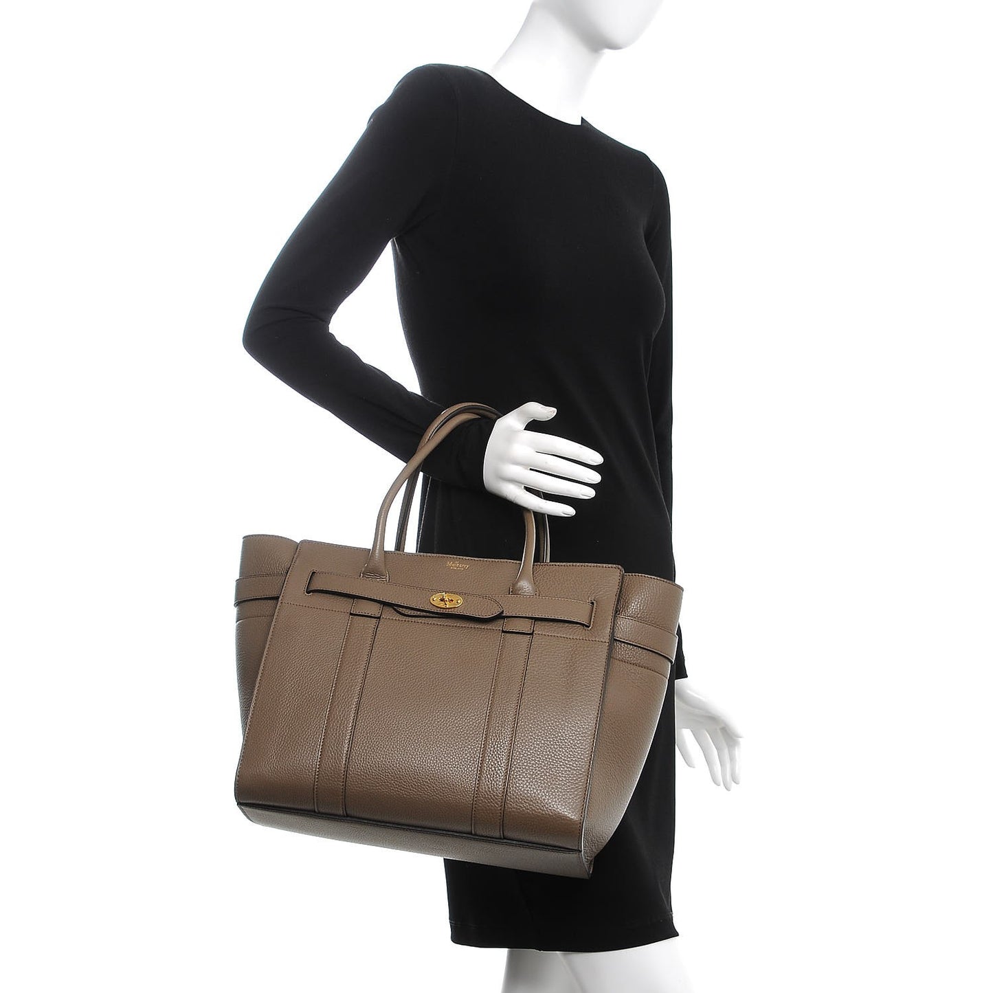 Small Classic Grain Bayswater Zip Tote Clay