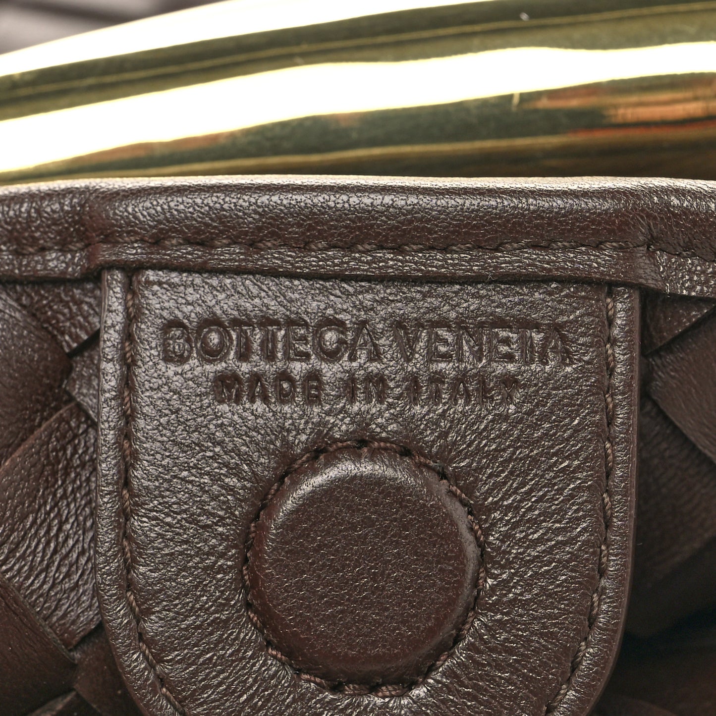 Nappa Intrecciato Sardine Bag Bitter Chocolate