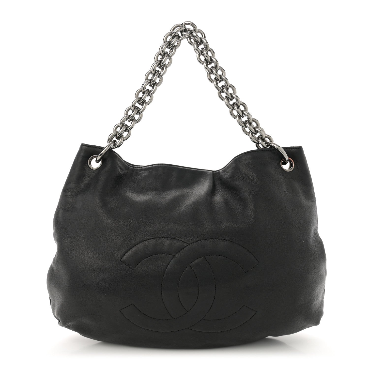 Chanel Lambskin Soft and Chain Small Hobo Black 1 of 11