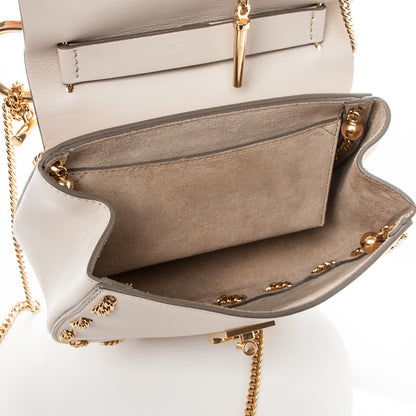 Chloe Calfskin Mini Drew Chain Shoulder Bag Abstract White 5 of 8