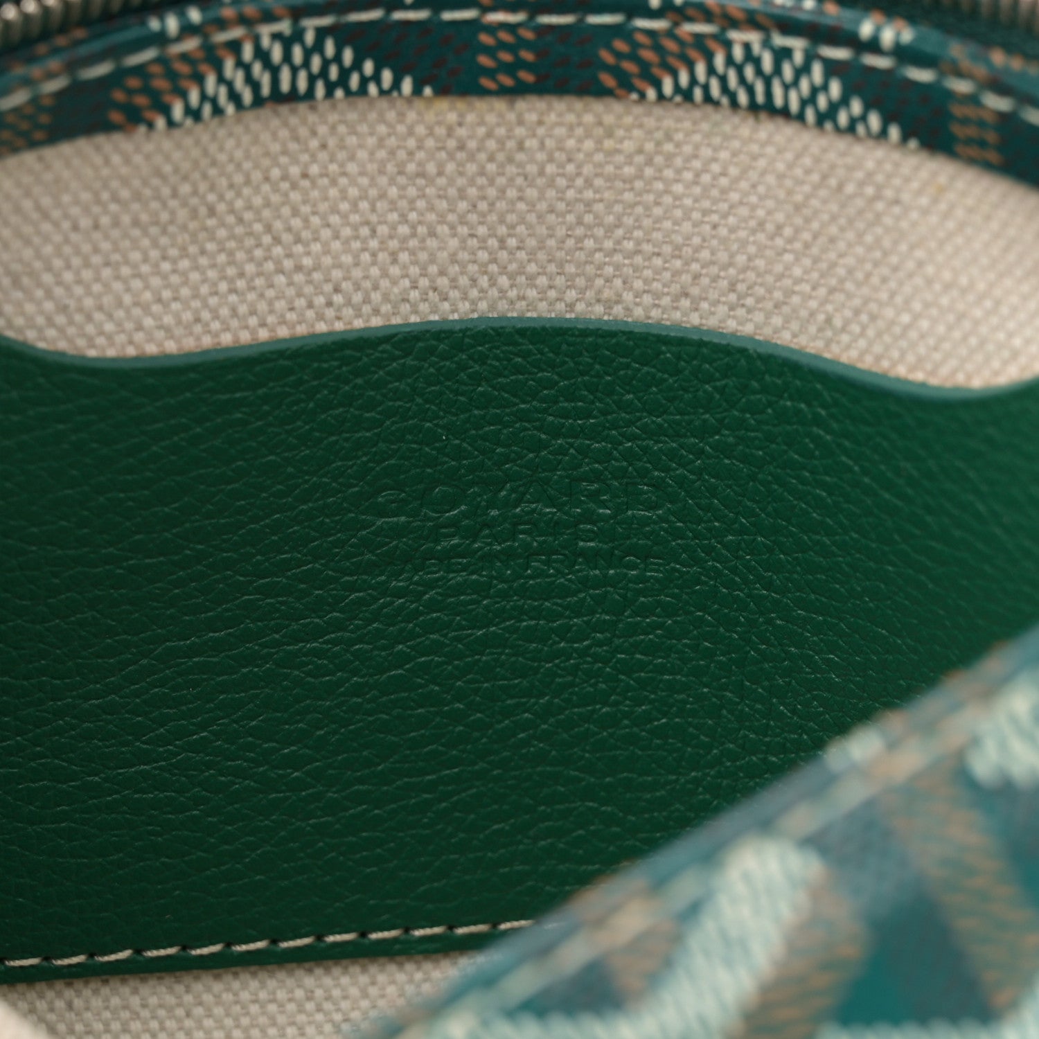 Goyard Goyardine Plumet Wallet Clutch Green 6 of 9