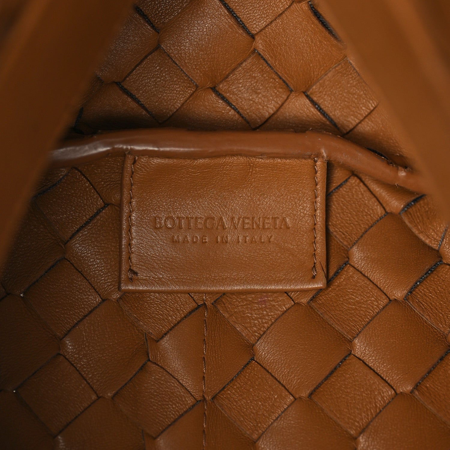 Bottega Veneta Nappa Intrecciato Tie Shoulder Bag Caramel 6 of 8