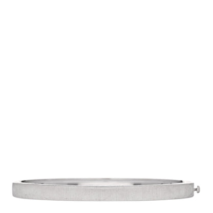 Buccellati 18K White Gold 5mm Macri Classica Bangle Bracelet 1 of 4
