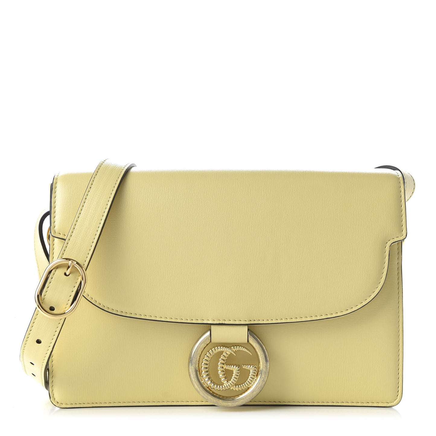 Textured Calfskin Small Torchon GG Ring Shoulder Bag Butter