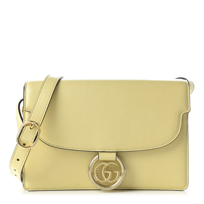 Gucci Textured Calfskin Small Torchon GG Ring Shoulder Bag Butter 1 of 11